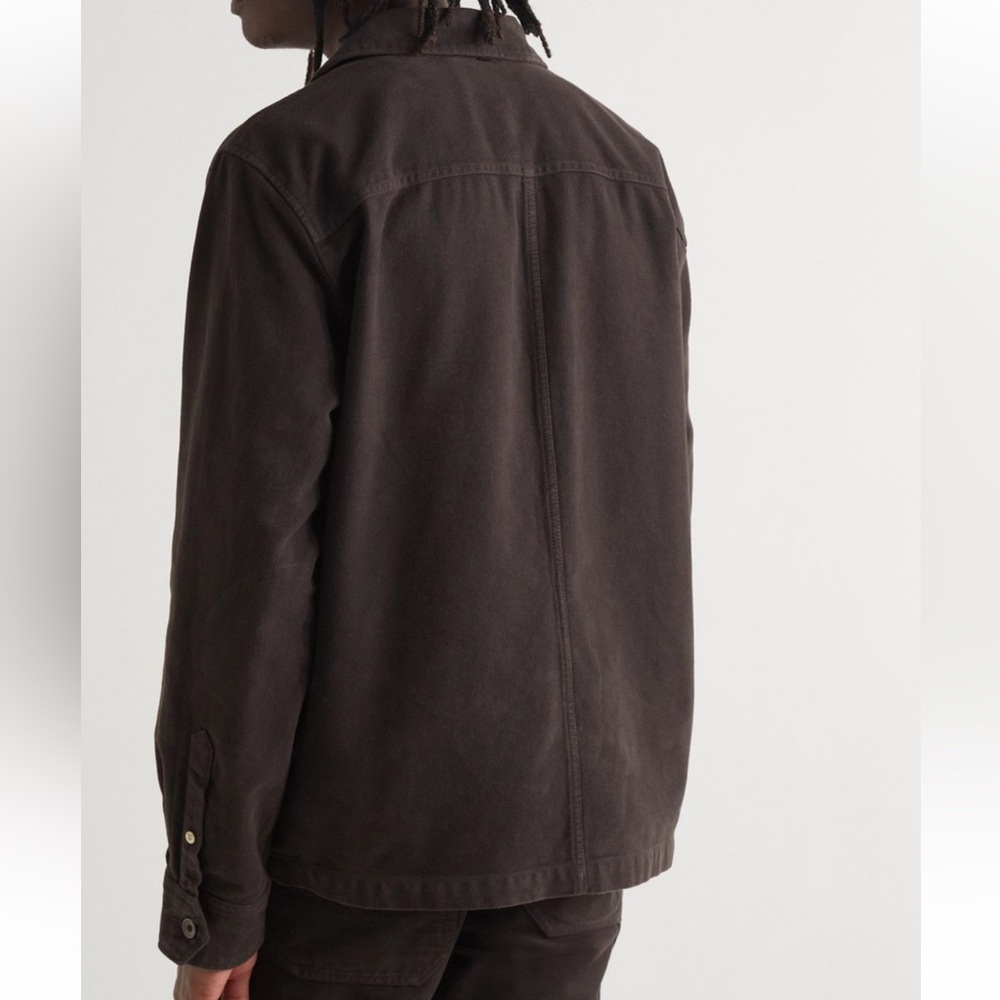 Mens Rag & Bone Mace Cotton Moleskin Shirt Jacket in Espresso Brown Sz M - Picture 5 of 10